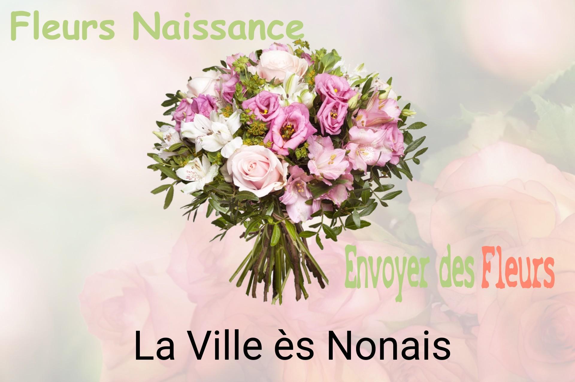 Bouquet de fleurs de naissance livré à La Ville-ès-Nonais